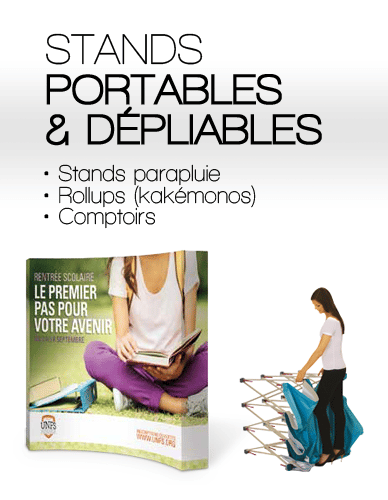 Stand dijon portables et dépliables