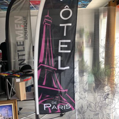 oriflamme drapeau publicitaire dijon