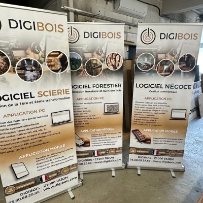 Rollup version économique, aussi appelé kakémono, totem ou enrouleur. Léger, facile à transporter et à installer pour tous vos événements