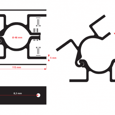 Fixation panneau dibond sur poteau