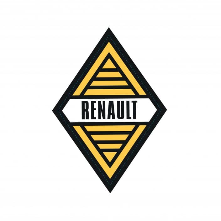 logo vintage renault adhesif