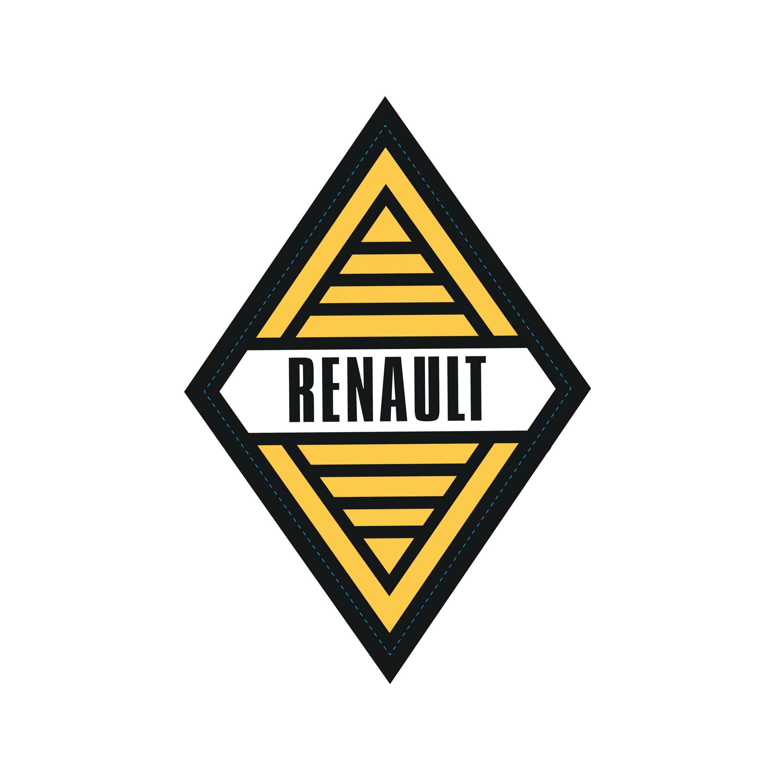 Sticker Renault Logo Vintage 1959 - LEONARD DIJON