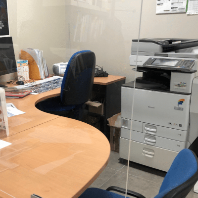 separateur de bureau covid 19