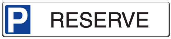 panneau parking reservé personnalisable