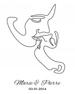 tableau rencontre baiser