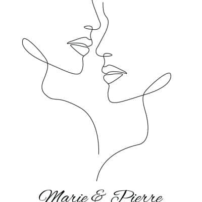 tableau rencontre baiser