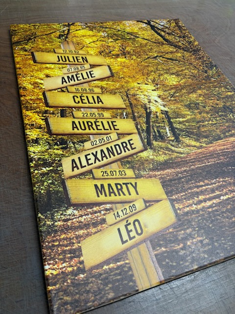 tableau prénom automne