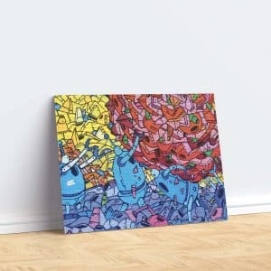 Toile sur chassis bois