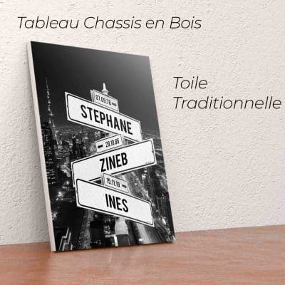 Tableau direction prénoms avec Dubai personnalisables