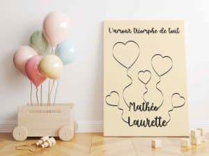 Toile sur chassis bois