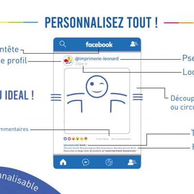 notice cadre à selfie personnalisé facebook
