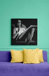 Toile sur chassis bois