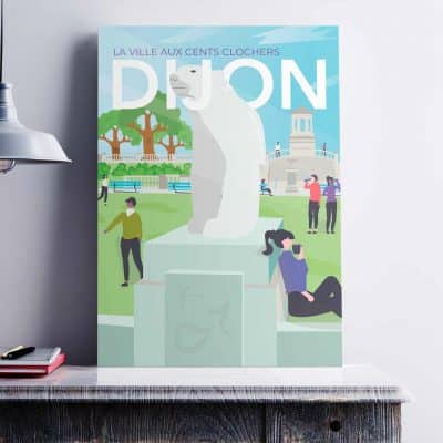 Tableau/ affiche Parc Darcy Dijon