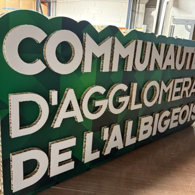 Logo carton xxl multi couche