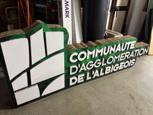 Logo carton xxl multi couche