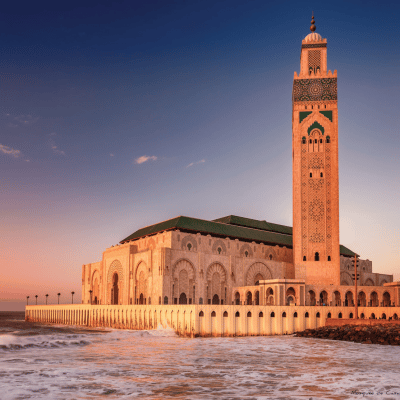 Mosquée de casablanca au maroc