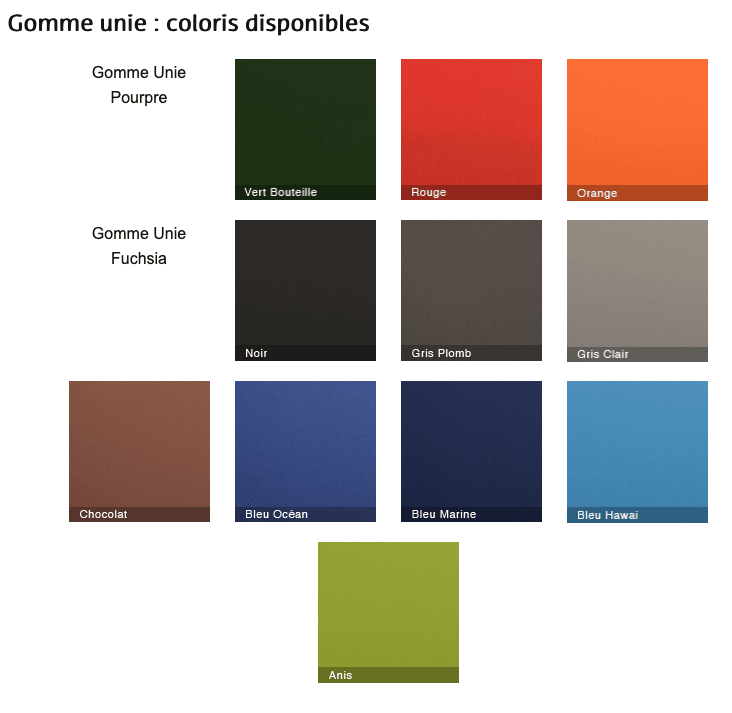 couleurs pochette location