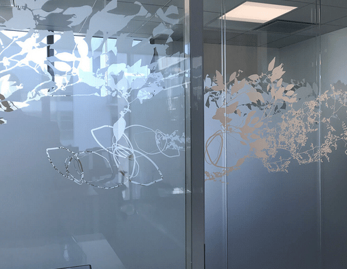 vitrophanie dépolie sur dijon