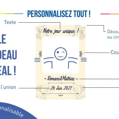 Cadre à selfie mariage