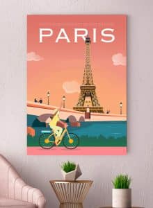 Toile sur chassis bois