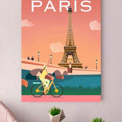 Tableau/ affiche de la ville Paris