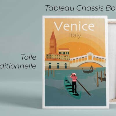 Tableau/ affiche de la ville Venise