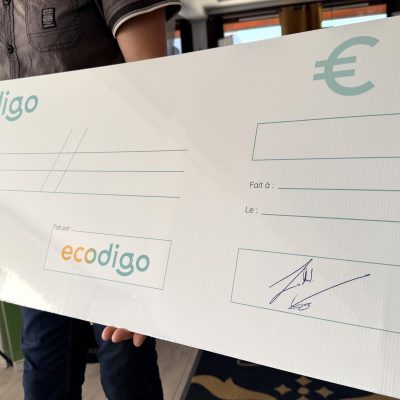 faux cheque, géant, personnalisé, velleda, pvc, ecodigo, effaçable