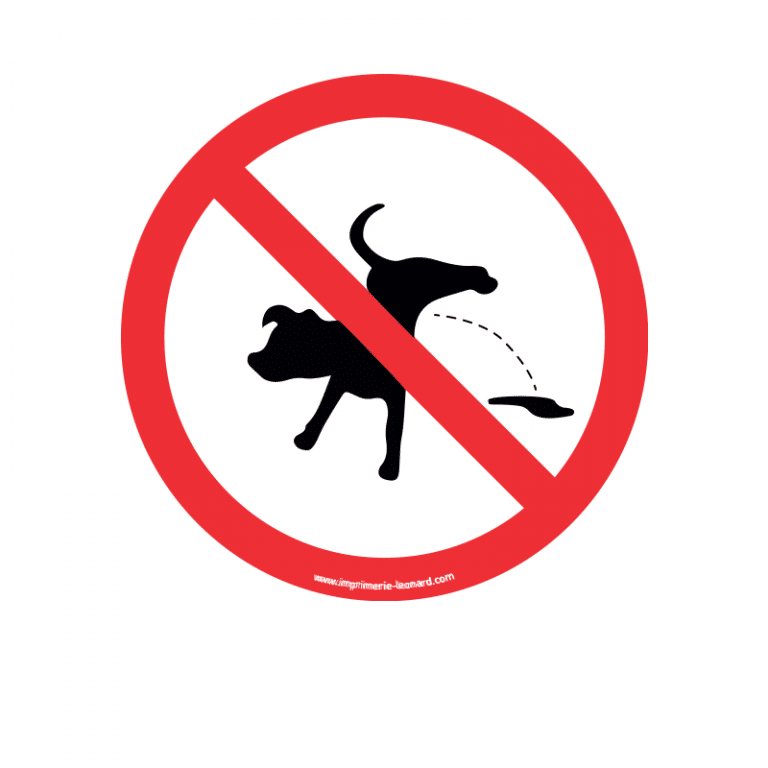 Panneau "Interdit Aux Chiens" Avec Piquet - Signalétique Humour Pour Jardin, Pelouse, Cour - 15x30 Cm