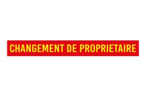 banderole changement de propritéaire rouge dijon