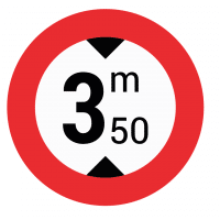 Autocollant "Hauteur Maxi 2,80 M" + 15 Cm - Signalétique Parking/entrepôt - Stickers-Express