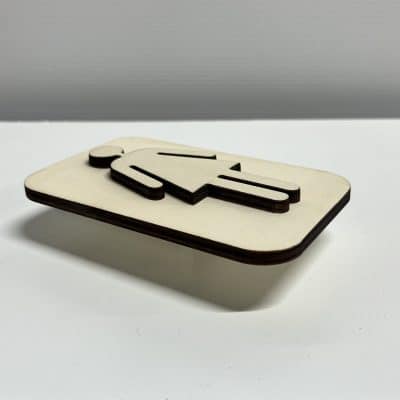 panneau wc gravure laser