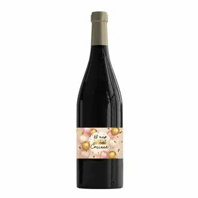 etiquette bouteille vin anniversaire