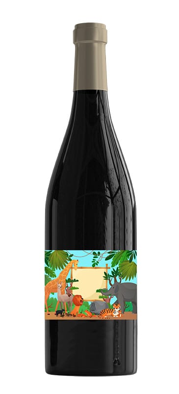 bouteille etiquette de vin