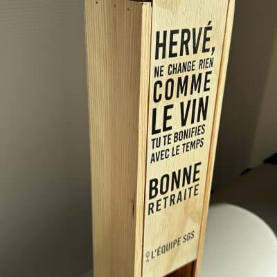 caisse de vin personnalisée sur dijon