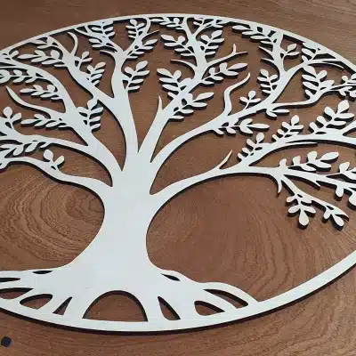Arbre de vie en bois, découpé au laser