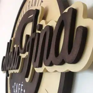 Logo en bois dijon