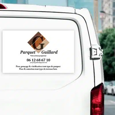 plaque magnetique vehicule