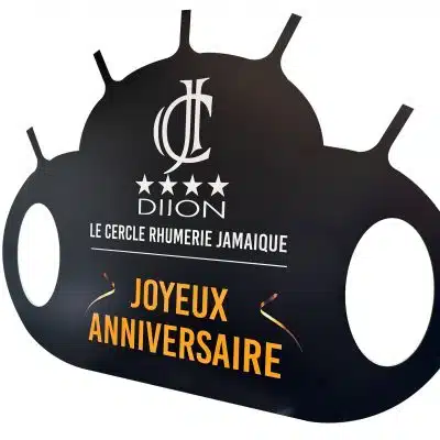 panneau poignées joyeux anniversaire bar