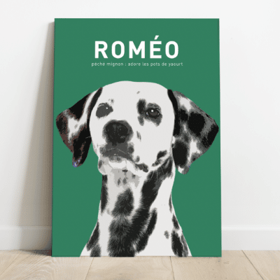 tableau dalmatien chien