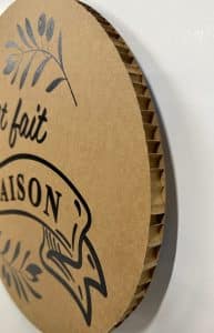 logo fait maison en carton