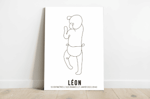 Toile sur chassis bois