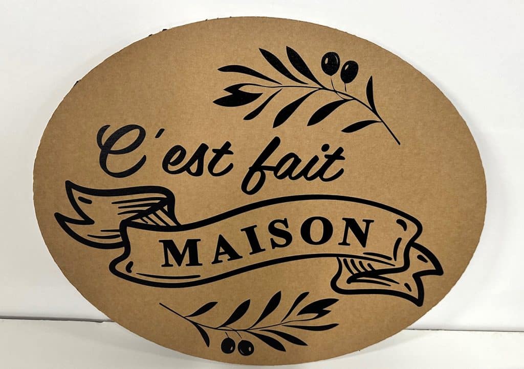 Logo fait maison en carton LEONARD DIJON