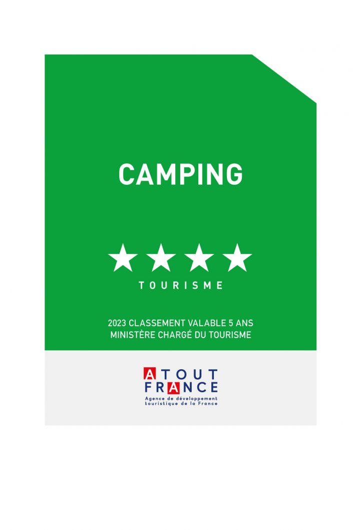 panonceau camping 4 étoiles