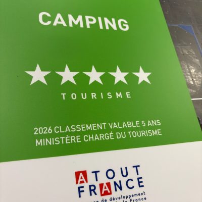 Panneau de classement camping 5 étoiles