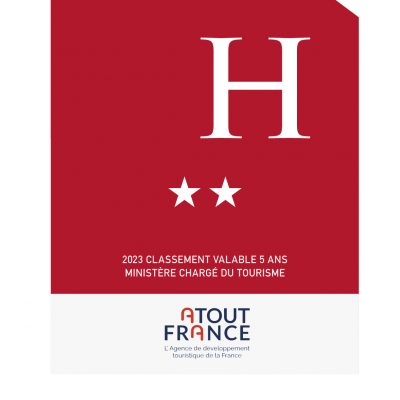 plaque de classement hotel panonceau de classement atout france 2 étoiles
