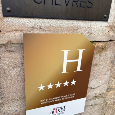 panonceau de classement 5 étoiles