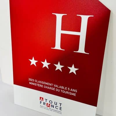panneau hotel classement