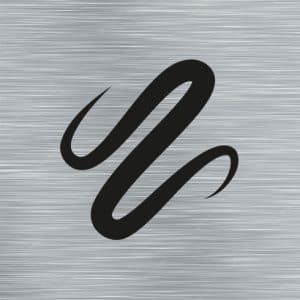 Alu Brossé / Texte noir