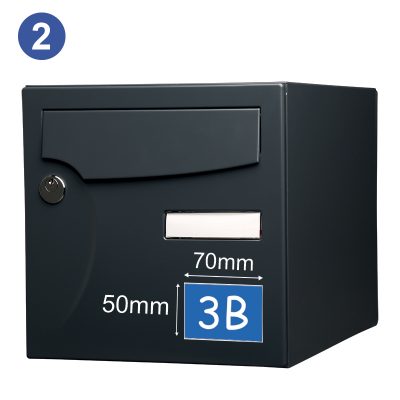 plaque gravée boite aux lettres numero