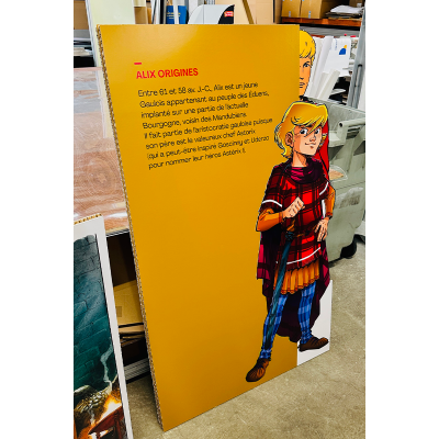 alix musée alésia PLV BD silhouette scénographie